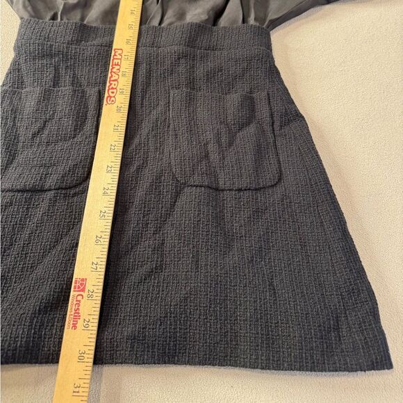 Zara Black Contrasting Tweed Long Sleeve Mini Dress Size Small - Picture 4 of 16